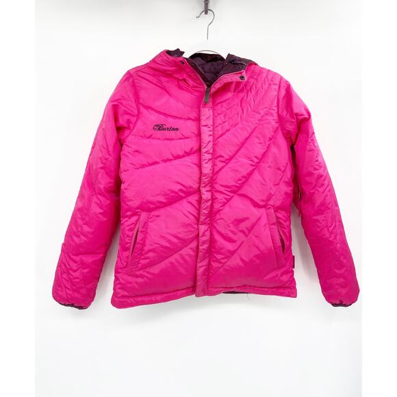 Burton Reversible Down Snowboard Jacket Pink Purple Size XS Women's - Picture 2 of 9